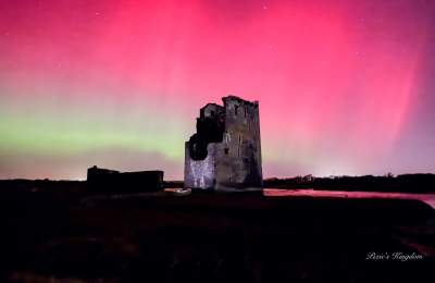 Carrigafoyle Castle - Northern Lights