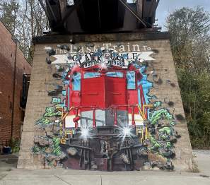 last train to Clarksville mural