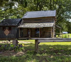 a historic log home