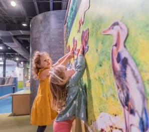children play in Explorers Landing