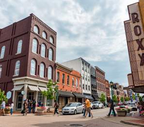 historic downtown streetscape