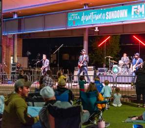 people at an outdoor concert