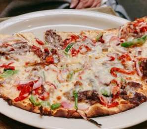 large flatbread pizza