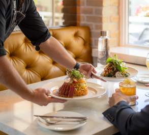 Server with food