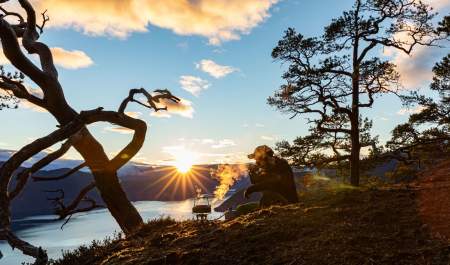 Hike to Amlaholten, Kaupanger