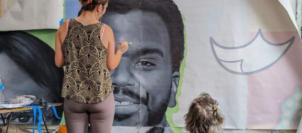 Painting The Office Mural