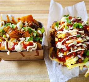 Viral bulgogi egg drop sandwich and loaded tots at Dae Bak Chophouse