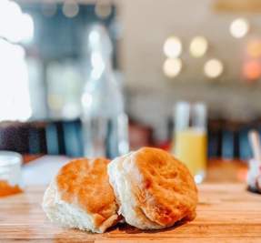 Biscuits at a restaurant