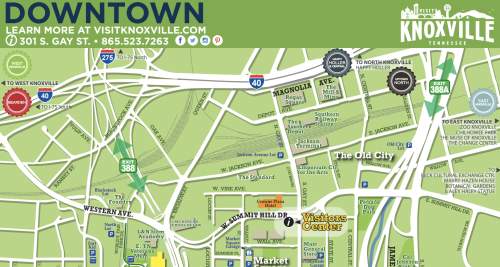 Downtown Knoxville Map