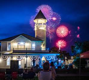 Fireworks at Mary Ross Waterfront Park