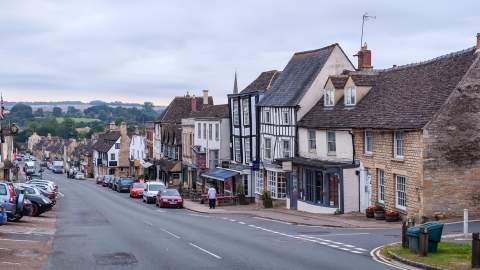 View down Burford High Street