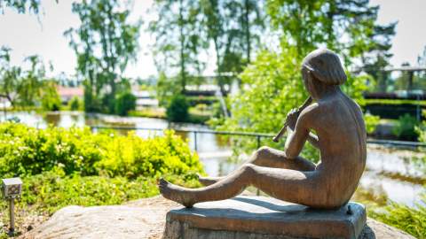 Skulptur i Folkeparken i Askim
