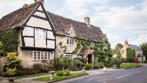 Exterior sot of the Old Swan at Minster Lovell
