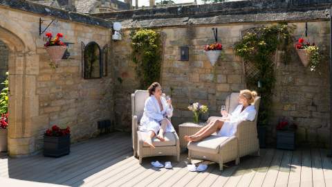 Two women relaxing at the Ellenborough Park Spa