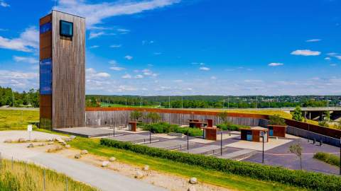 Rasteplassen Solbergtårnet i Sarpsborg. Foto.