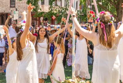 Main Street in Bloom Maypole Dance