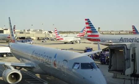 Planes at the gates of Philadelphia International Airport (PHL)
