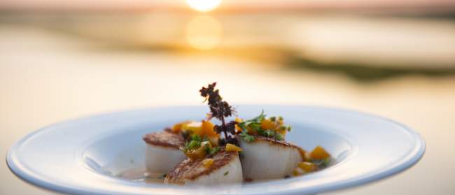 Scallops at Jinks Creek Waterfront Grille on Ocean Isle Beach