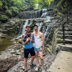 Dog on Cascadilla Gorge Trail