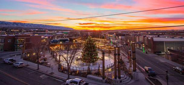 Casper Wyoming Winter David Street Station