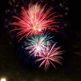 fireworks in the sky