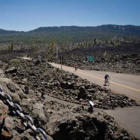 Cycling Dee Wright Observatory by Russ Roca