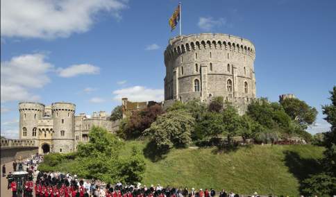 Windsor Castle and guards