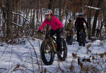 Hit the trail at Standing Rocks Park in the Stevens Point Area, with fat tire biking in the winter and mountain biking when the snow melts.