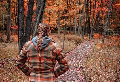 Take a hike, mixed with fall colors in central Wisconsin!