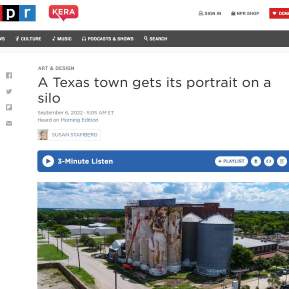 A Texas town gets its portrait on a silo