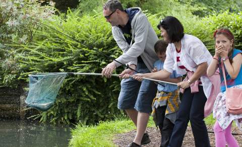 Fishing at Bibury Trout Farm