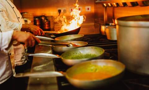 Birmingham Balti Triangle Chef's cooking