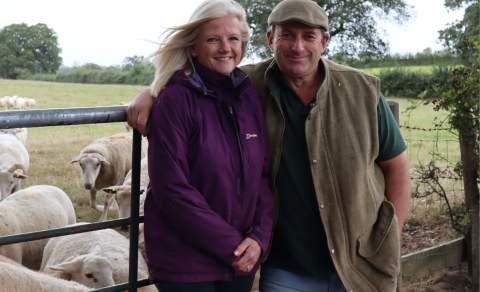 Local Commoners, the Parry-Nortons, in the New Forest with sheep