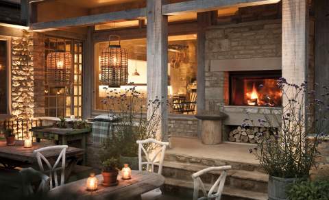 Interior of the Wild Rabbit in Kingham