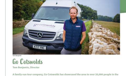 The cover of the Go Cotswolds Sustainability Champions case study