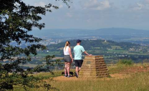 Leckhampton Hill overlooking Cheltenham
