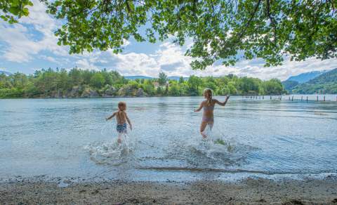 Swimming at Kvamsøy, Balestrand