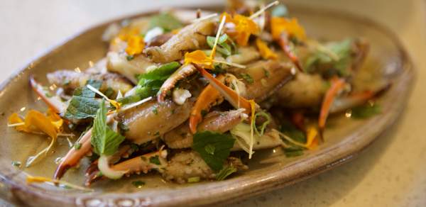 plate of crab claws