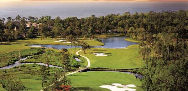 Aerial View Of Lakewood Golf Course In Mobile, AL