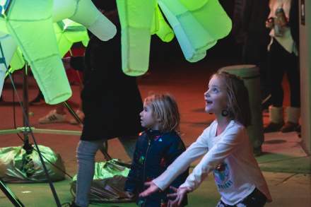 Illuminate’s glowing sculptures provide endless entertainment.