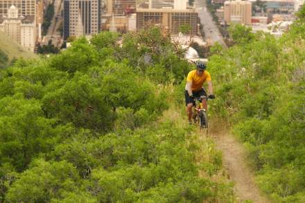 Mountain Biking Above Salt Lake