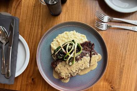 Oquirrh's menu item, Wagyu Eye of Ribeye