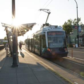 Link Light Rail at Courthouse Square
