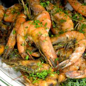 Plate of shrimp