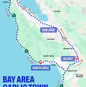 Bay Area Garlic Town Loop Map