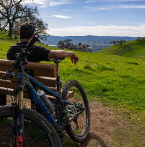 Mountain Biker Resting