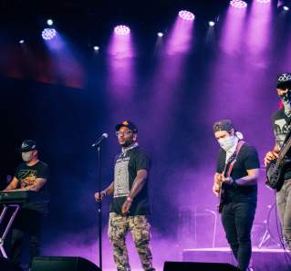 Jake Lloyd and band perform at 3TEN music venue in Austin Texas