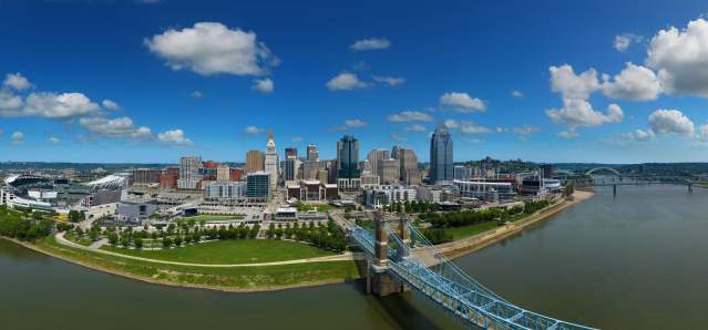 Cincinnati Aerial Skyline