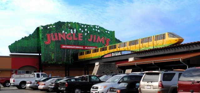 Monorail at Jungle Jim's in Eastgate (photo: Jungle Jim's)