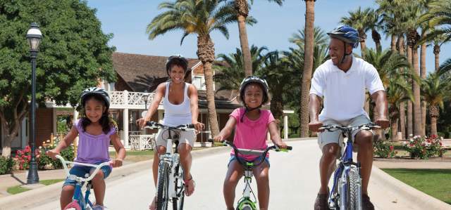 family bike ride